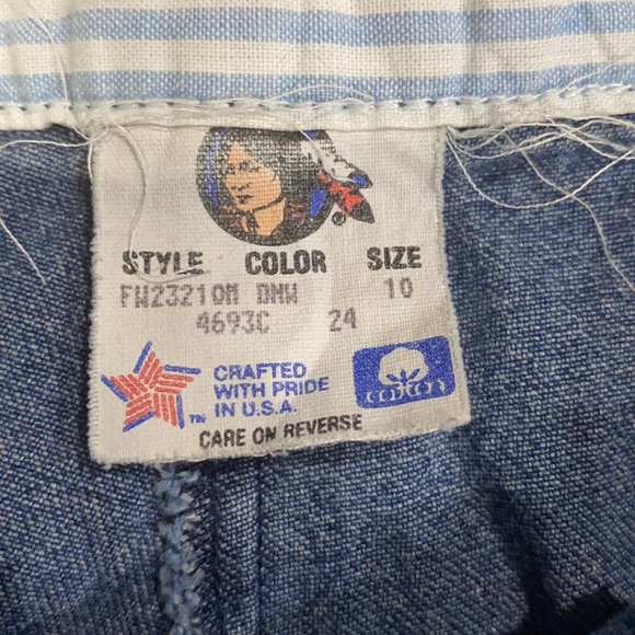 Vintage Cherokee pleated denim shorts size 10 - Picture 5 of 8